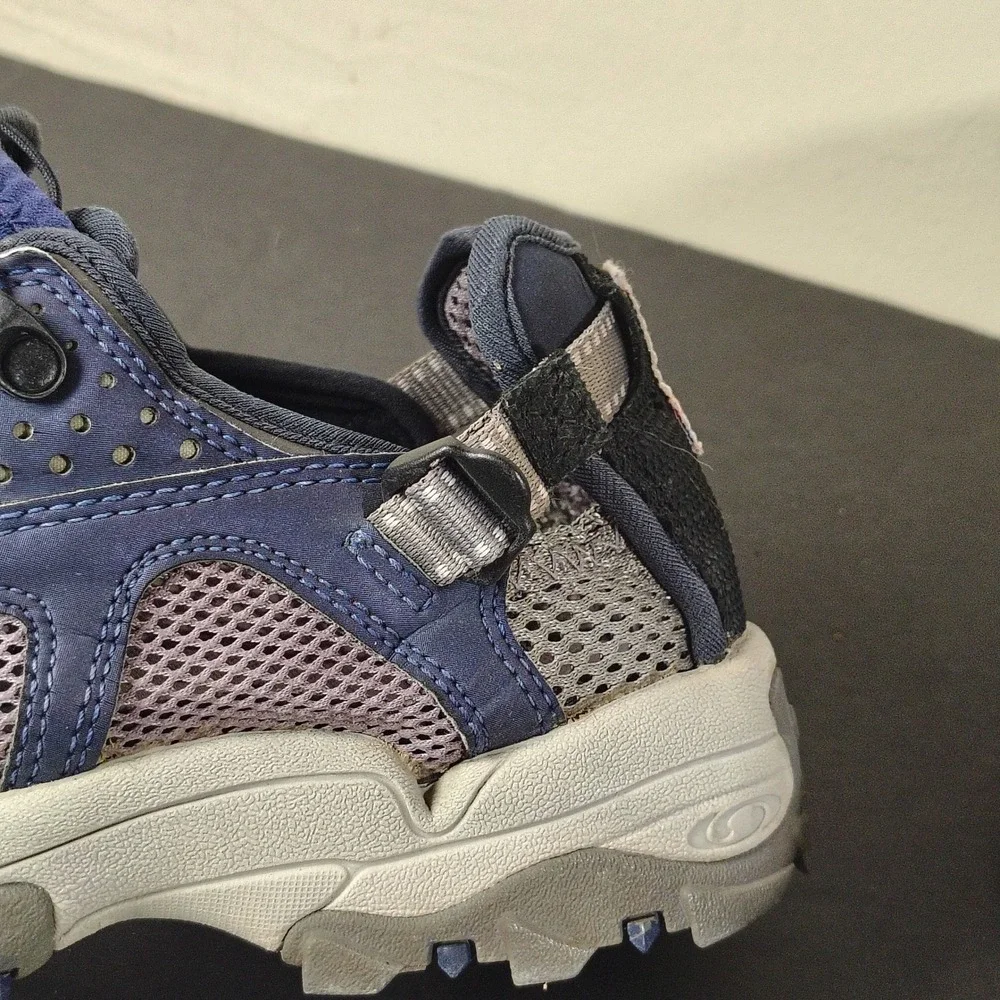 Salomon Sandals Men 11 Blue Mesh Techamphibian Trail Hiking Shoes 872893